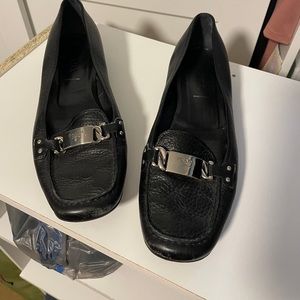 Prada black flats 39.5